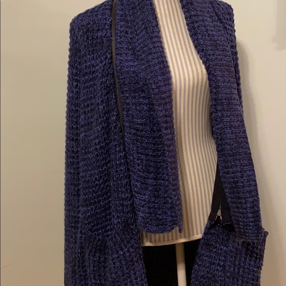 Amanda Green XL Zip Off Shawl Collar Cardigan - Picture 5 of 10